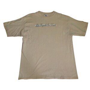 Vintage 90s Payable on Death POD Band Photo Yellow T-Shirt XL THRASHED